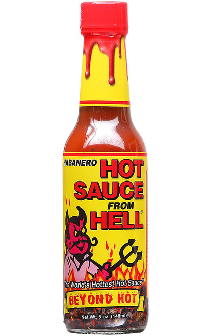 Habanero Hot Sauce From Hell Beyond Hot, 5oz.
