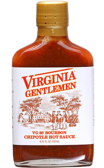 Virginia Gentleman VG80 Bourbon Chipotle Hot Sauce, 6.67oz.