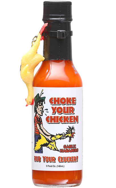 Choke Your Chicken Garlic Habanero Hot Sauce, 5oz.