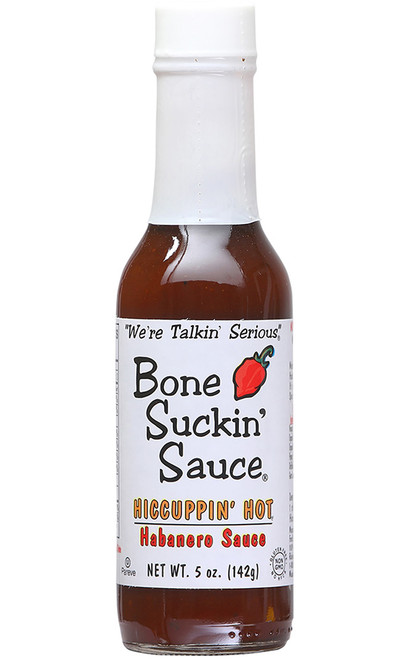 Bone Suckin Hiccuppin Hot Habanero Hot Sauce, 5oz.