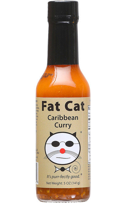 Fat Cat Caribbean Curry Hot Sauce, 5oz.
