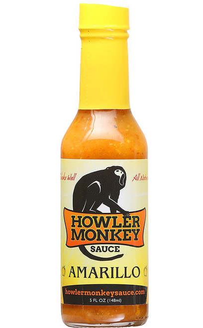 Howler Monkey Amarillo Hot Sauce, 5oz.