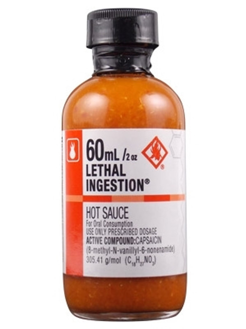 CaJohn's Lethal Ingestion Bhut Jolokia Hot Sauce, 2oz.