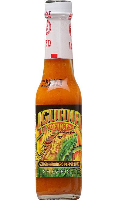 Iguana Bold Gold Habanero Mini Hot Sauce, 2oz.