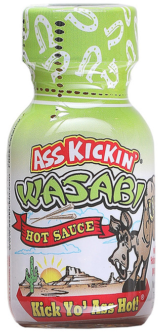 Mini Ass Kickin' Wasabi Horseradish Hot Sauce, .75oz.