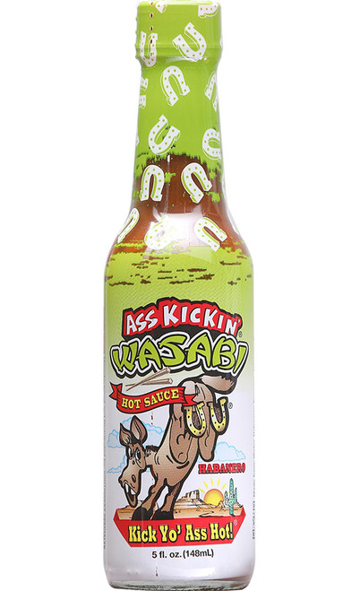 Ass Kickin Wasabi Horseradish Hot Sauce, 5oz.