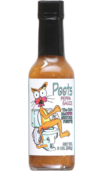 Poots Peppa Sauce, The Cats Meow, 5oz.