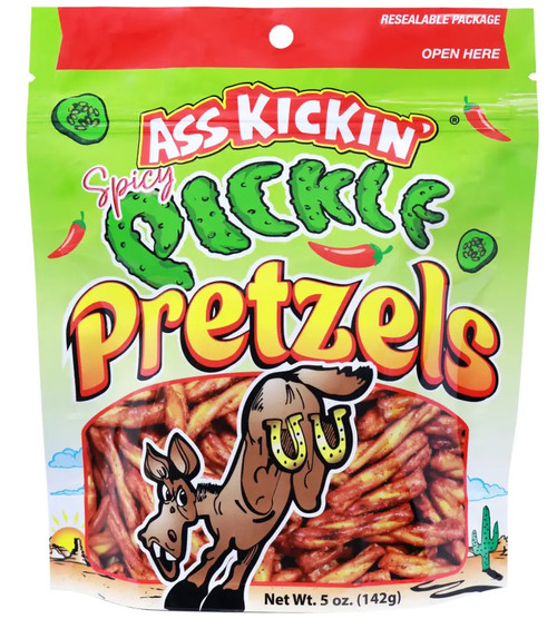 Ass Kickin Spicy Pickle Pretzels, 5oz.
