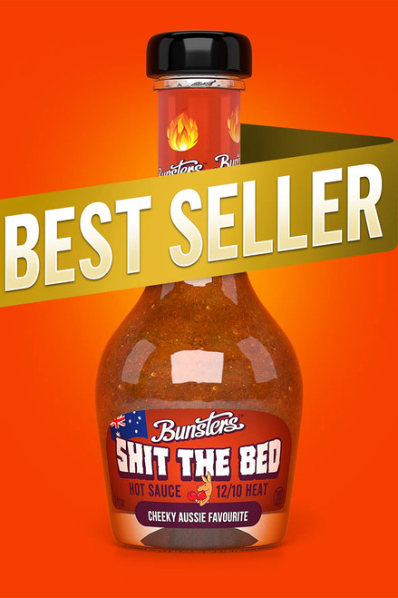 Bunsters Shit the Bed 12/10 Heat Hot Sauce, 5oz.