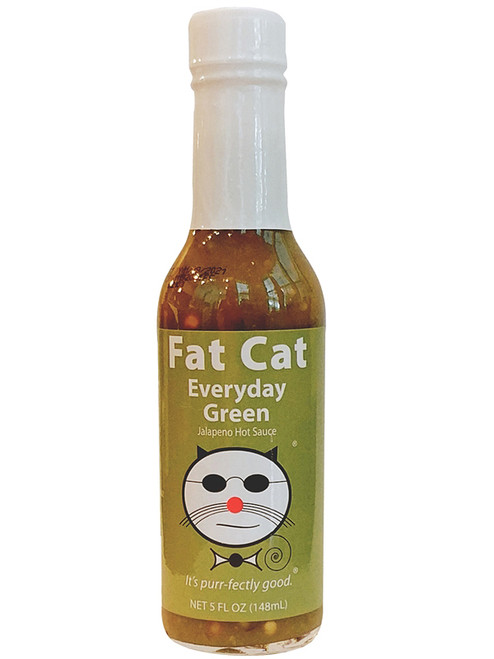 Fat Cat Everyday Green Jalapeno Hot Sauce, 5oz.