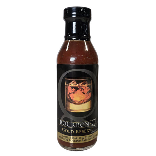 Bourbon Q Gold Reserve Roasted Garlic and Chipotle Kentucky Bourbon BBQ, 12oz.