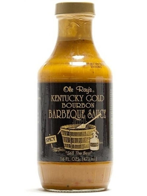 Ole Ray's Kentucky Gold Bourbon BBQ Sauce, 16oz.
