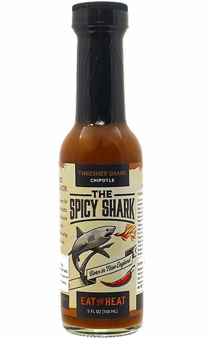 Spicy Shark Thresher Shark Chipotle Hot Sauce, 5oz.