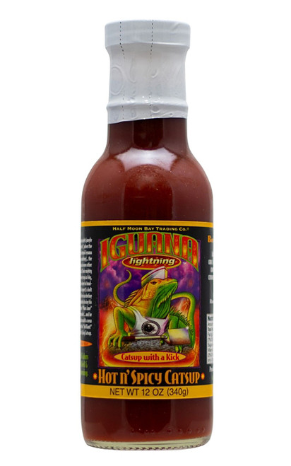 Iguana Lightnin HOT N' SPICY Ketchup, 12 oz.