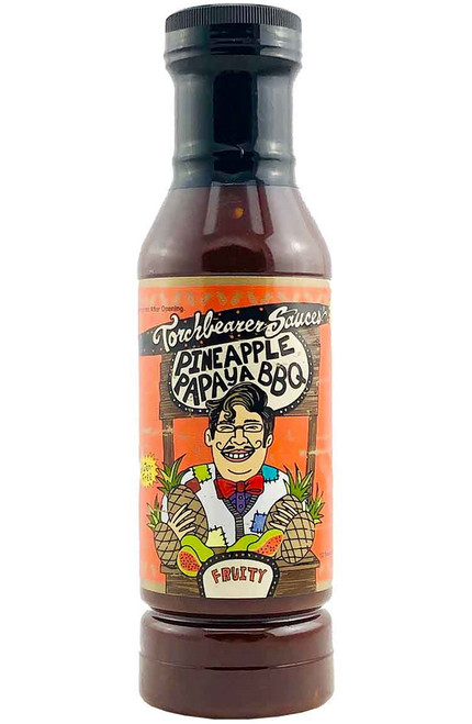 Torchbearer Pineapple Papaya BBQ Sauce, 12oz.