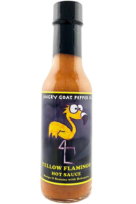 Angry Goat Pepper Co. Yellow Flamingo Hot Sauce, 5oz.