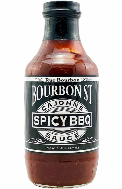 CaJohn's Bourbon Street Spicy BBQ Sauce, 16oz.