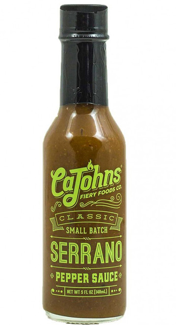 CaJohn's Classic Small Batch Serrano Pepper Sauce, 5oz.