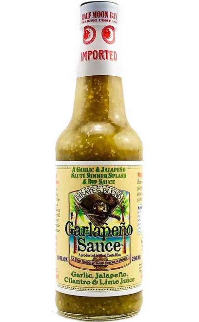 Caribbean Condiment Pirates Blend Garlapeno Sauce, 10oz.