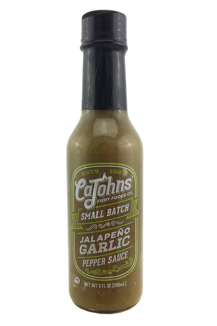 CaJohn's Small Batch Jalapeno Garlic Pepper Sauce, 5oz.