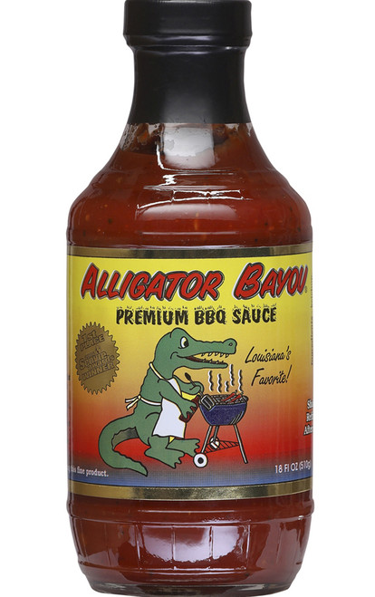 Alligator Bayou Premium BBQ Sauce, 18oz.