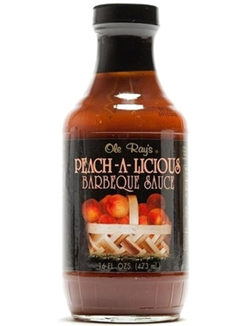 Ole Ray's Peach-A-Licious Barbecue Sauce, 16oz.