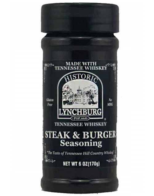 Historic Lynchburg Tennessee Whiskey Steak and Burger Seasoning, 6oz.