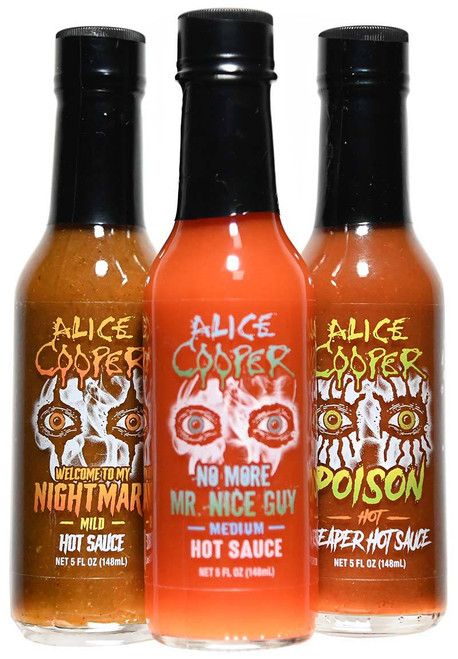Alice Cooper Hot Sauce 3 Pack, 3/5oz.