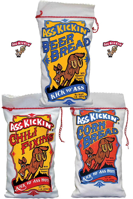 Ass Kickin Chili and Bread Gift Set, 3/16oz.