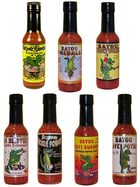 Bayou Hot Sauce Complete Gift Set, 7/5oz.