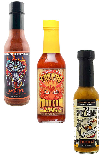 Best Of Ginger Hot Sauces Gift Set, 3/5oz.