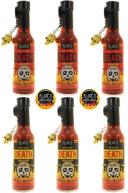 Blair's Mega and Ultra Death Hot Sauce Gift Set, 6/5oz.