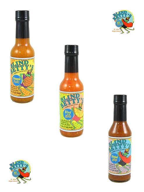 Blind Betty's Hot Sauce Gift Set, 3/5oz.