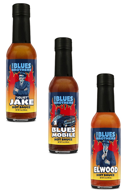 Blues Brothers Hot Sauces Gift Set, 3/5oz.