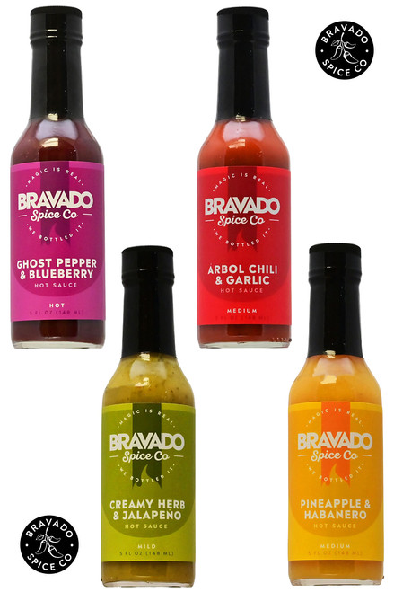 Bravado Spice Co. Hot Sauces 4 Pack, 4/5oz.