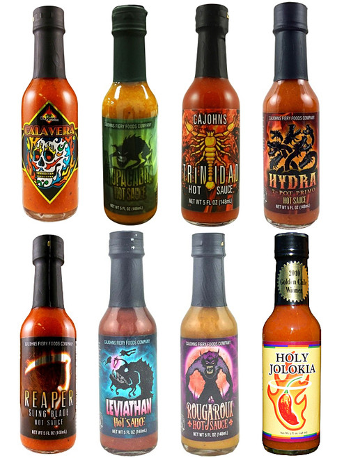 CaJohn's Hottest Sauces Gift Set, 8/5oz.