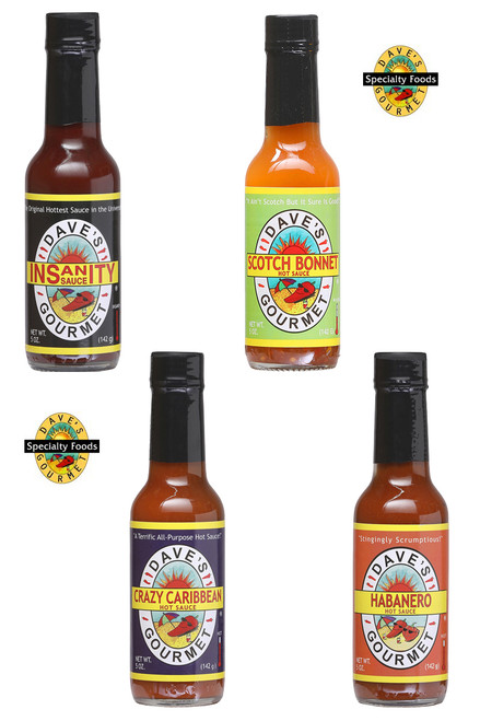 Dave's Gourmet Insanity Spicy 4 Pack, 4/5oz.