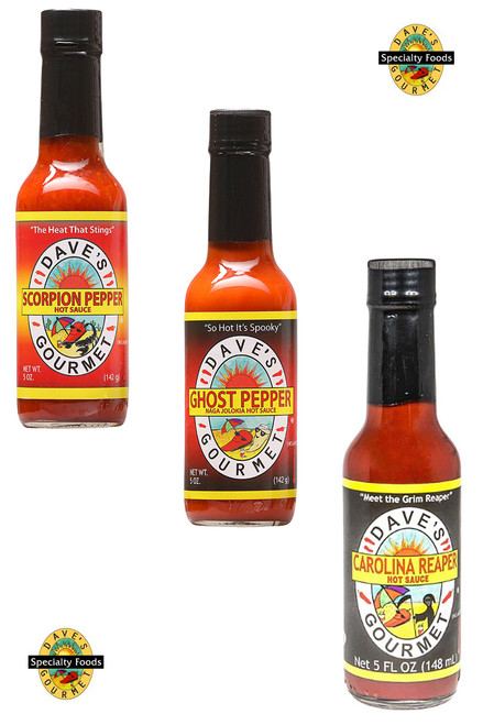 Dave's Gourmet Insanity Hottest Sauces Gift Set, 3/5oz.