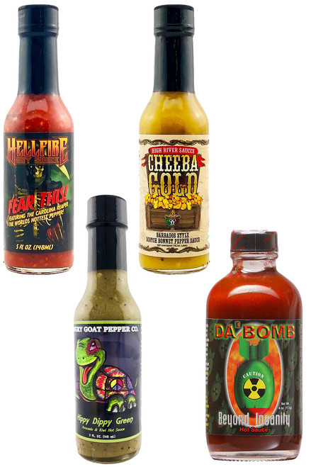 Hot Ones Season 8 Hot Sauce Set 1, 1/4oz, 3/5oz.
