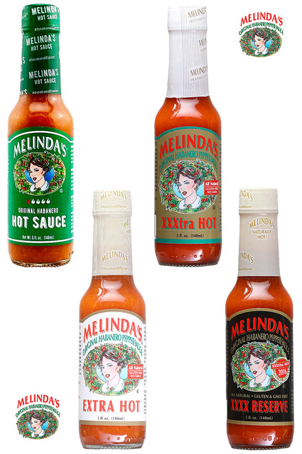 Melinda's Habanero Variety 4 Pack, 4/5oz.