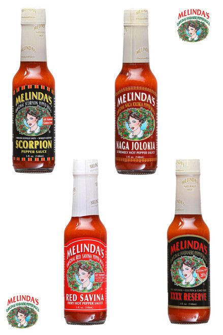 Melinda's Hottest Hot Sauces Gift Set, 4/5oz.