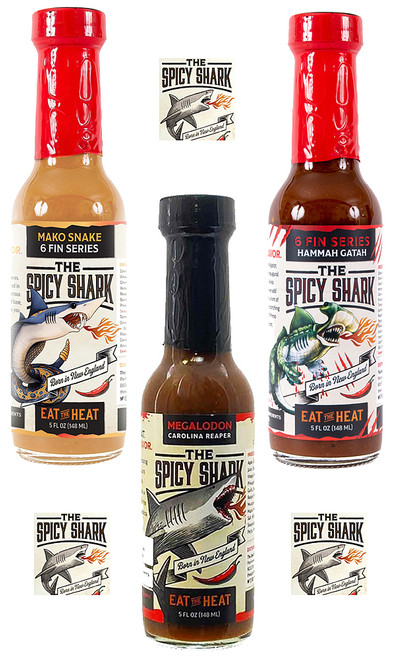 Spicy Shark Hottest Sauces 3 Pack