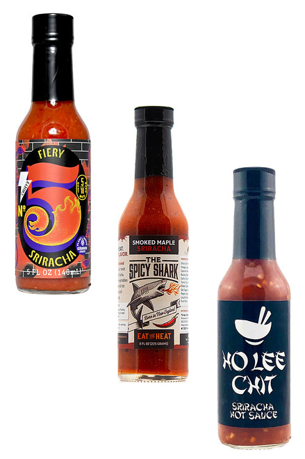 Sriracha Hotter Sauces Gift Set, 3/5oz.